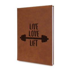 Exercise Quotes and Sayings Leather Sketchbook - Small - Double Sided