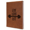 Exercise Quotes and Sayings Leatherette Journal - Large - Single Sided - Angle View