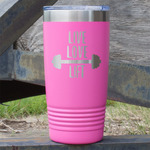 Exercise Quotes and Sayings 20 oz Stainless Steel Tumbler - Pink - Double Sided