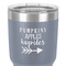 Fall Quotes and Sayings 30 oz Stainless Steel Ringneck Tumbler - Grey - Close Up