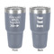 Fall Quotes and Sayings 30 oz Stainless Steel Ringneck Tumbler - Grey - Double Sided - Front & Back