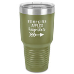 Fall Quotes and Sayings 30 oz Stainless Steel Tumbler - Olive - Single-Sided