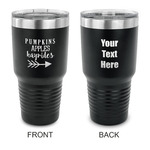 Fall Quotes and Sayings 30 oz Stainless Steel Tumbler - Black - Double Sided