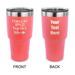 Fall Quotes and Sayings 30 oz Stainless Steel Tumbler - Coral - Double Sided