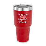 Fall Quotes and Sayings 30 oz Stainless Steel Tumbler - Red - Single Sided