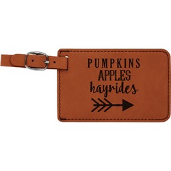 Fall Quotes and Sayings Leatherette Luggage Tag