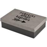 Fall Quotes and Sayings Large Gift Box w/ Engraved Leather Lid