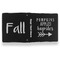 Fall Quotes and Sayings Leather Binder - 1" - Black- Back Spine Front View