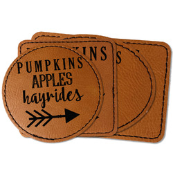 Fall Quotes and Sayings Faux Leather Iron On Patch