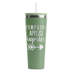 Fall Quotes and Sayings RTIC Everyday Tumbler with Straw - 28oz - Light Green - Single-Sided