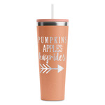 Fall Quotes and Sayings RTIC Everyday Tumbler with Straw - 28oz - Peach - Single-Sided