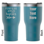 Fall Quotes and Sayings RTIC Tumbler - Dark Teal - Laser Engraved - Double-Sided