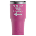 Fall Quotes and Sayings RTIC Tumbler - Magenta - Laser Engraved - Single-Sided