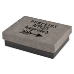 Fall Quotes and Sayings Small Gift Box w/ Engraved Leather Lid