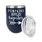 Fall Quotes and Sayings Stainless Wine Tumblers - Navy - Double Sided - Alt View