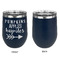 Fall Quotes and Sayings Stainless Wine Tumblers - Navy - Single Sided - Approval