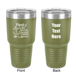 Family Quotes and Sayings 30 oz Stainless Steel Tumbler - Olive - Double-Sided