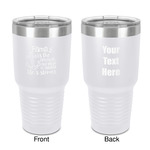 Family Quotes and Sayings 30 oz Stainless Steel Tumbler - White - Double-Sided