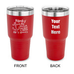 Family Quotes and Sayings 30 oz Stainless Steel Tumbler - Red - Double Sided