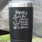 Family Quotes and Sayings Black Polar Camel Tumbler - 20oz - Close Up