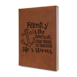 Family Quotes and Sayings Leatherette Journal - Double Sided (Personalized)