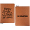 Family Quotes and Sayings Cognac Leatherette Portfolios with Notepad - Large - Double Sided - Apvl