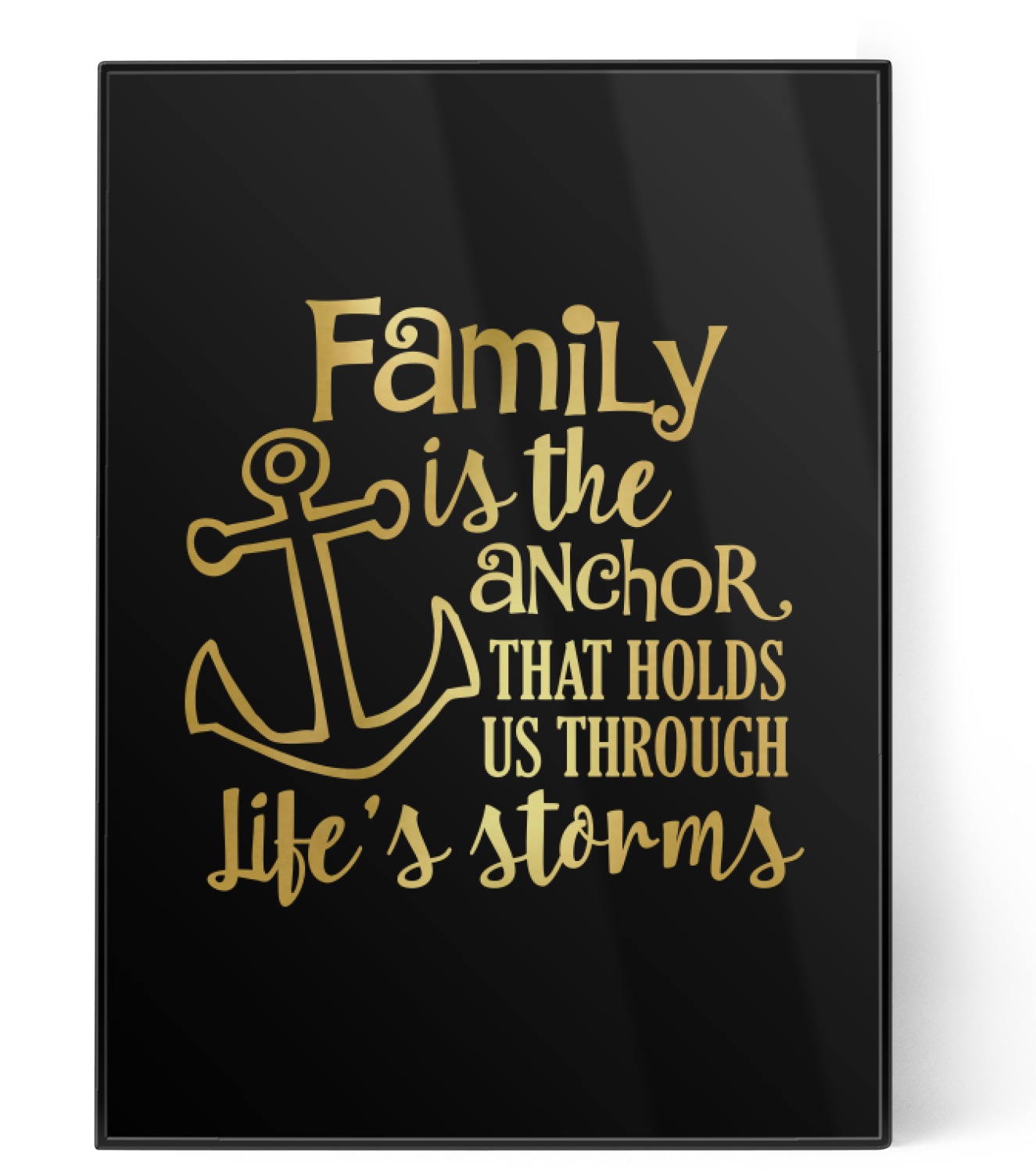 family quotes and sayings foil print personalized youcustomizeit