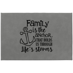 Family Quotes and Sayings Large Gift Box w/ Engraved Leather Lid