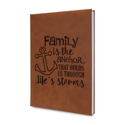 Family Quotes and Sayings Leather Sketchbook - Small - Double Sided