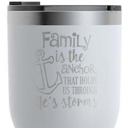 Family Quotes and Sayings RTIC Tumbler - White - Engraved Front & Back (Personalized)