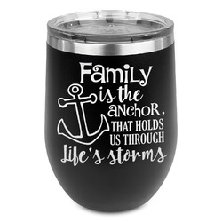 Family Quotes and Sayings Stemless Stainless Steel Wine Tumbler