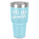 Glitter / Sparkle Quotes and Sayings 30 oz Stainless Steel Tumbler - Teal - Single-Sided