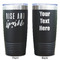 Glitter / Sparkle Quotes and Sayings Black Polar Camel Tumbler - 20oz - Double Sided  - Approval