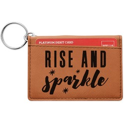 Glitter / Sparkle Quotes and Sayings Leatherette Keychain ID Holder