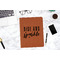 Glitter / Sparkle Quotes and Sayings Cognac Leatherette Portfolios - Lifestyle Image