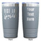 Glitter / Sparkle Quotes and Sayings Gray Polar Camel Tumbler - 20oz - Double Sided - Approval