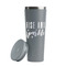 Glitter / Sparkle Quotes and Sayings Grey RTIC Everyday Tumbler - 28 oz. - Lid Off