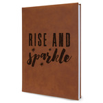 Glitter / Sparkle Quotes and Sayings Leather Sketchbook - Large - Double Sided