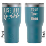 Glitter / Sparkle Quotes and Sayings RTIC Tumbler - Dark Teal - Laser Engraved - Double-Sided