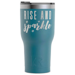 Glitter / Sparkle Quotes and Sayings RTIC Tumbler - Dark Teal - Laser Engraved - Single-Sided