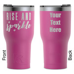 Glitter / Sparkle Quotes and Sayings RTIC Tumbler - Magenta - Laser Engraved - Double-Sided