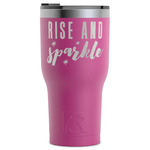 Glitter / Sparkle Quotes and Sayings RTIC Tumbler - Magenta - Laser Engraved - Single-Sided