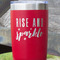 Glitter / Sparkle Quotes and Sayings Red Polar Camel Tumbler - 20oz - Close Up