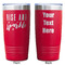 Glitter / Sparkle Quotes and Sayings Red Polar Camel Tumbler - 20oz - Double Sided - Approval