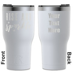 Glitter / Sparkle Quotes and Sayings RTIC Tumbler - White - Engraved Front & Back (Personalized)