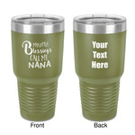 Grandparent Quotes and Sayings 30 oz Stainless Steel Tumbler - Olive - Double-Sided