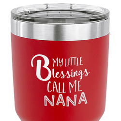 Grandparent Quotes and Sayings 30 oz Stainless Steel Tumbler - Red - Single Sided