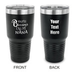 Grandparent Quotes and Sayings 30 oz Stainless Steel Tumbler - Black - Double Sided