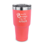 Grandparent Quotes and Sayings 30 oz Stainless Steel Tumbler - Coral - Single Sided