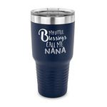 Grandparent Quotes and Sayings 30 oz Stainless Steel Tumbler - Navy - Single Sided